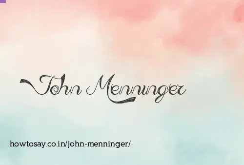 John Menninger