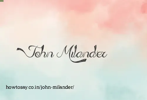 John Milander
