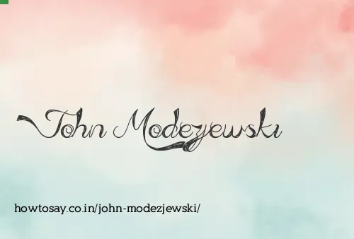 John Modezjewski