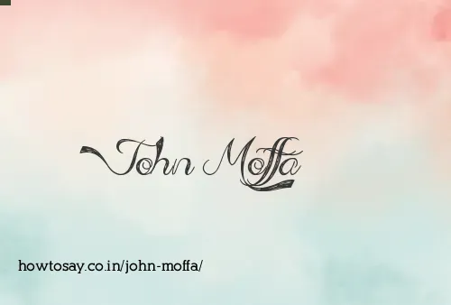 John Moffa