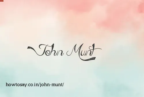 John Munt
