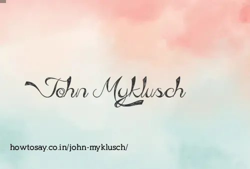 John Myklusch