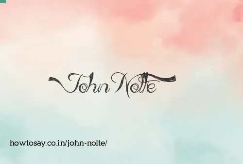 John Nolte