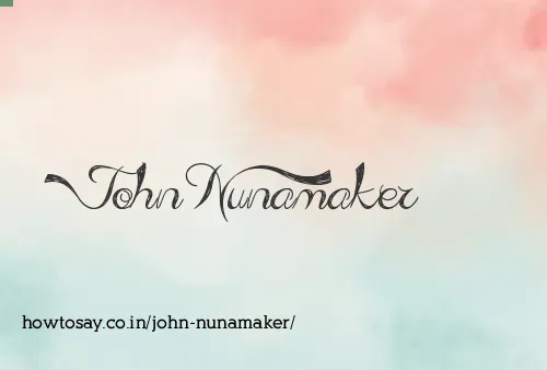 John Nunamaker