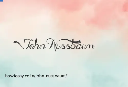 John Nussbaum