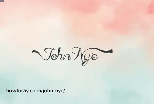 John Nye