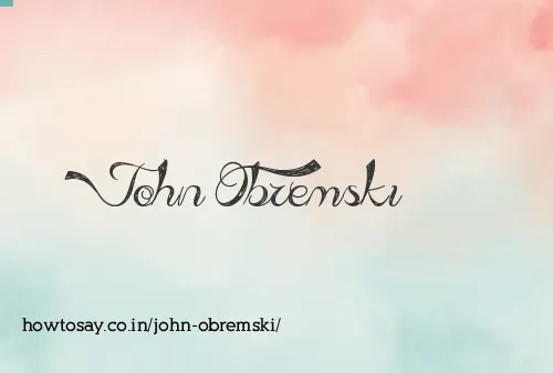 John Obremski