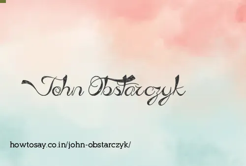 John Obstarczyk
