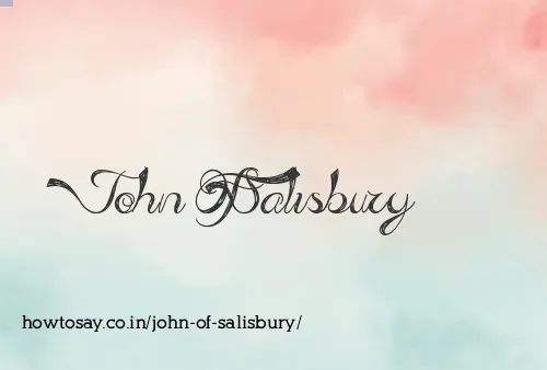 John Of Salisbury