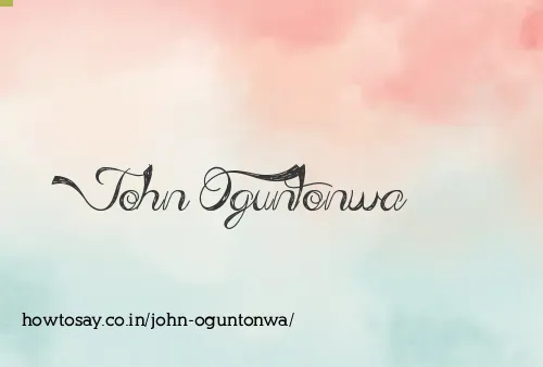 John Oguntonwa