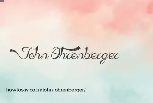 John Ohrenberger