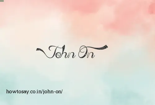 John On