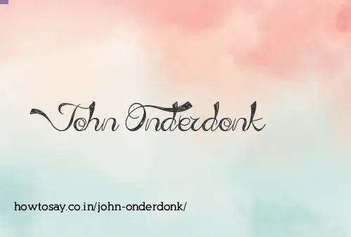 John Onderdonk