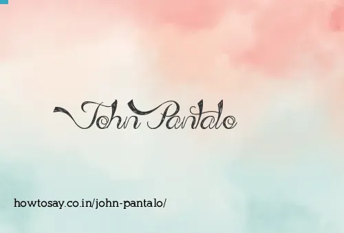 John Pantalo