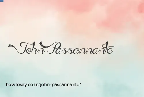 John Passannante