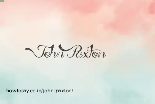 John Paxton