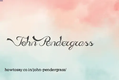 John Pendergrass