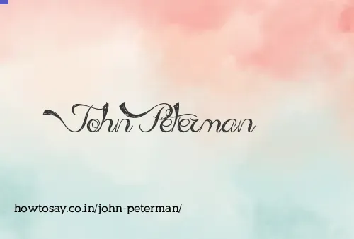 John Peterman