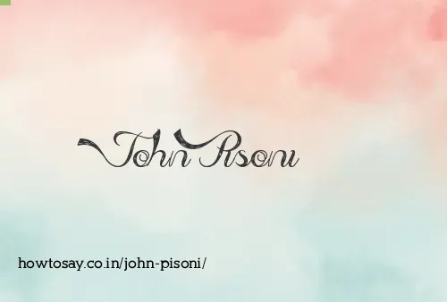 John Pisoni