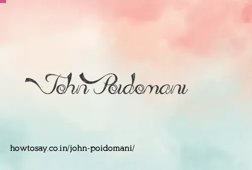 John Poidomani