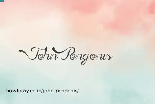 John Pongonis