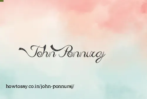 John Ponnuraj