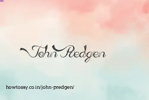John Predgen