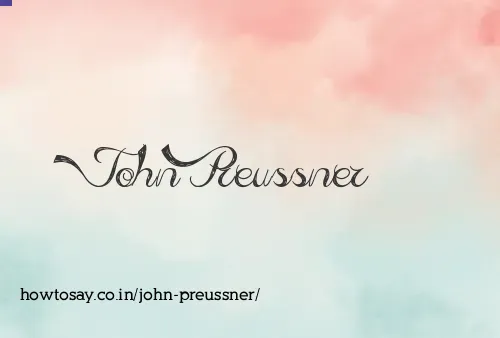 John Preussner