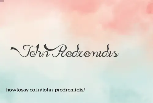 John Prodromidis