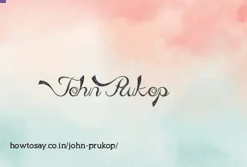 John Prukop