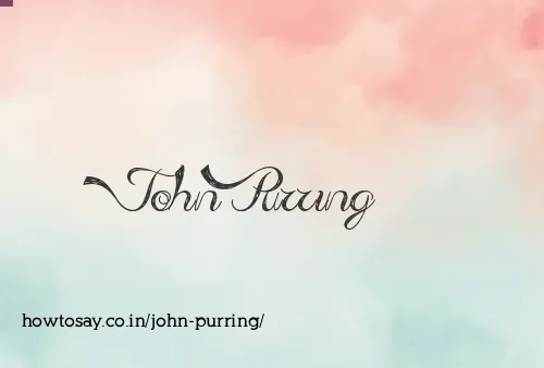John Purring