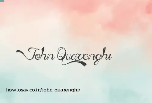 John Quarenghi