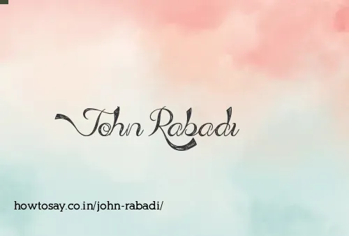 John Rabadi