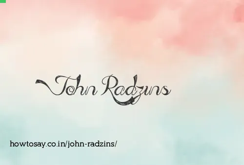 John Radzins