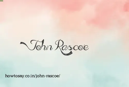 John Rascoe