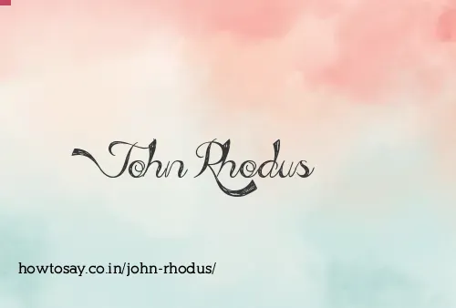 John Rhodus