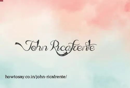 John Ricafrente
