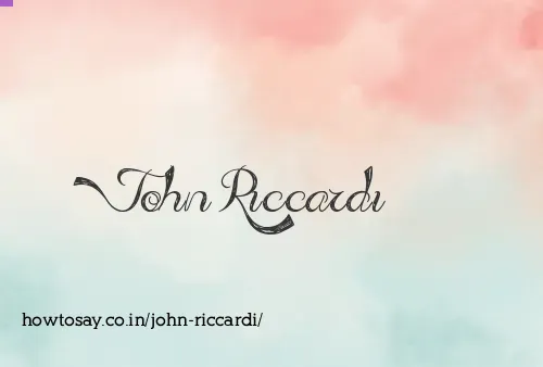 John Riccardi