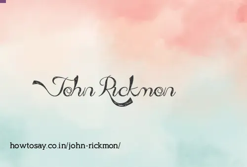 John Rickmon