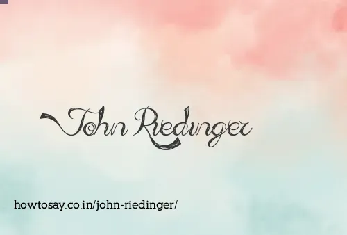 John Riedinger