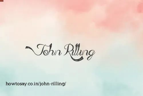 John Rilling