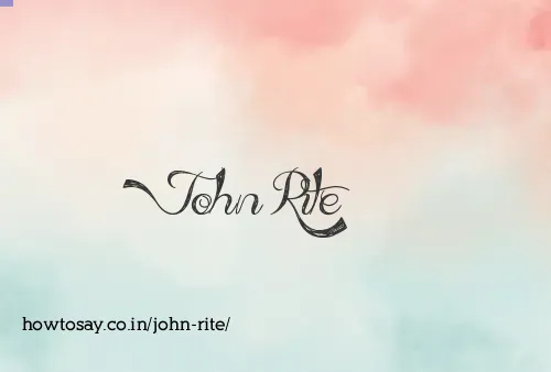 John Rite