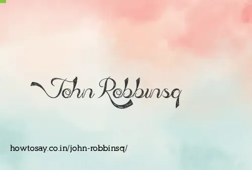 John Robbinsq