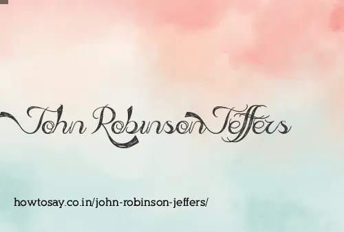 John Robinson Jeffers