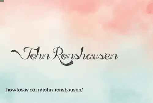 John Ronshausen