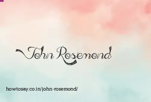 John Rosemond