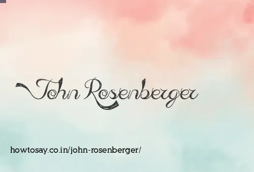 John Rosenberger