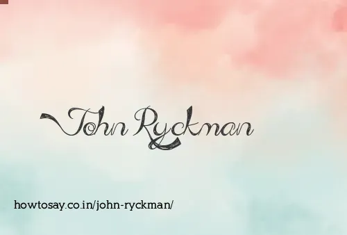 John Ryckman