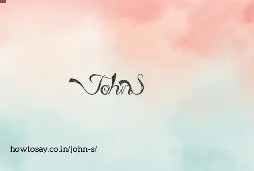 John S