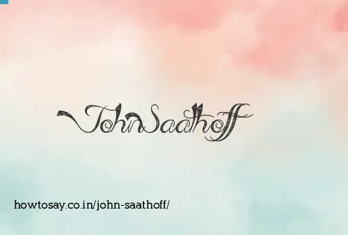 John Saathoff